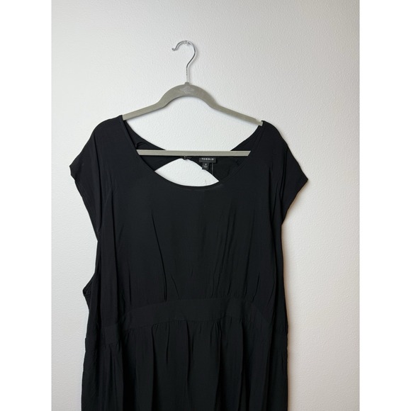 Torrid Women's Black Mini Challis Skater Dress Size 5 Knee Length - Picture 4 of 10